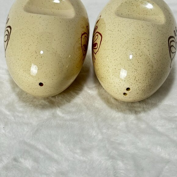 MCM Pomegranate by Franciscan Duet Earthenware Short Salt & Pepper Shakers 1950' - Picture 12 of 12